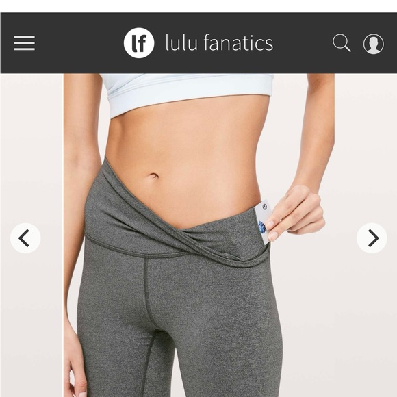 Like new size 8, 28” lululemon leggings in grey. Wunder under luxstreme - Picture 8 of 9